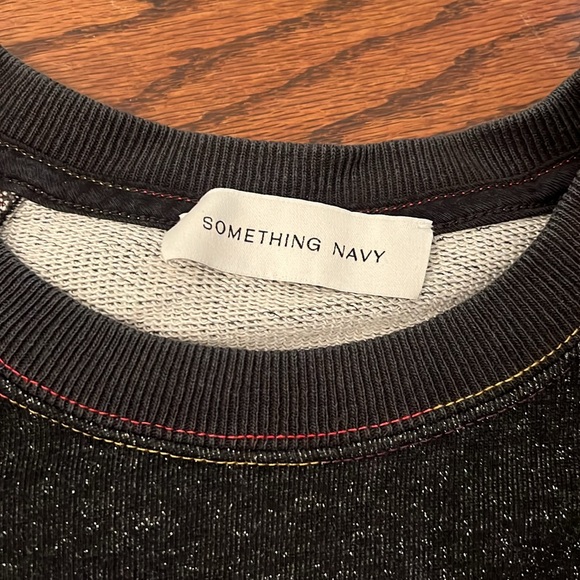 Something Navy Something to Smile in Sweatshirt - Picture 2 of 3